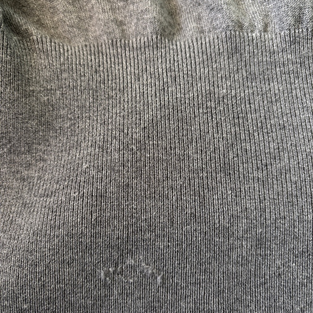 Banana Republic Gray Tie-Front Deep V Sweater Sz. XL (1) - Picture 10 of 11